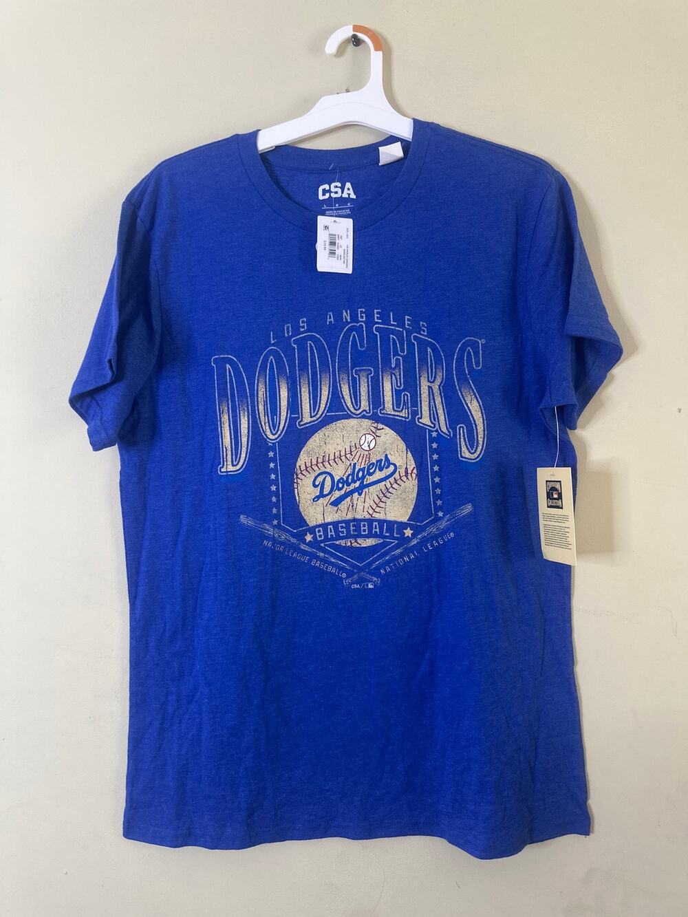 MLB Los Angeles Dodgers Men's Biblend Coop T-Shirt L b
